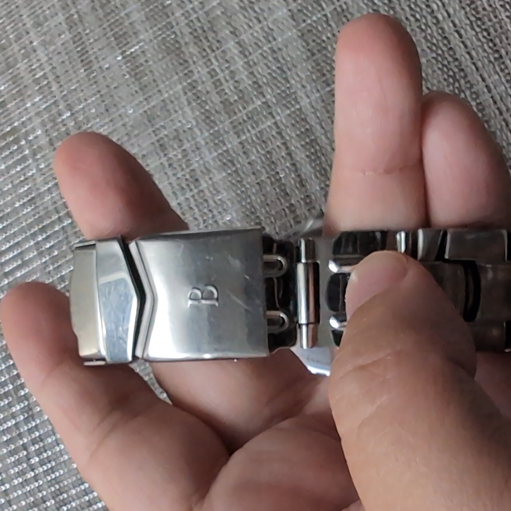 Vintage Bulova Quartz Marine Star 100m blue silver ladies/unisex watch - Picture 7 of 11